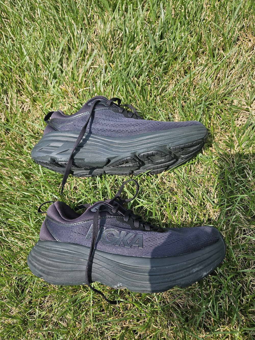 EUC Hoka One Womens Black Running Shoes